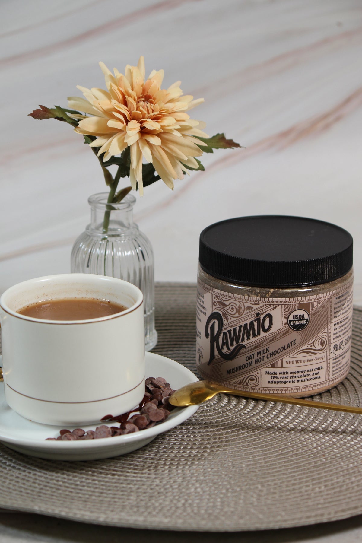 Rawmio Oat Milk Mushroom Hot Chocolate