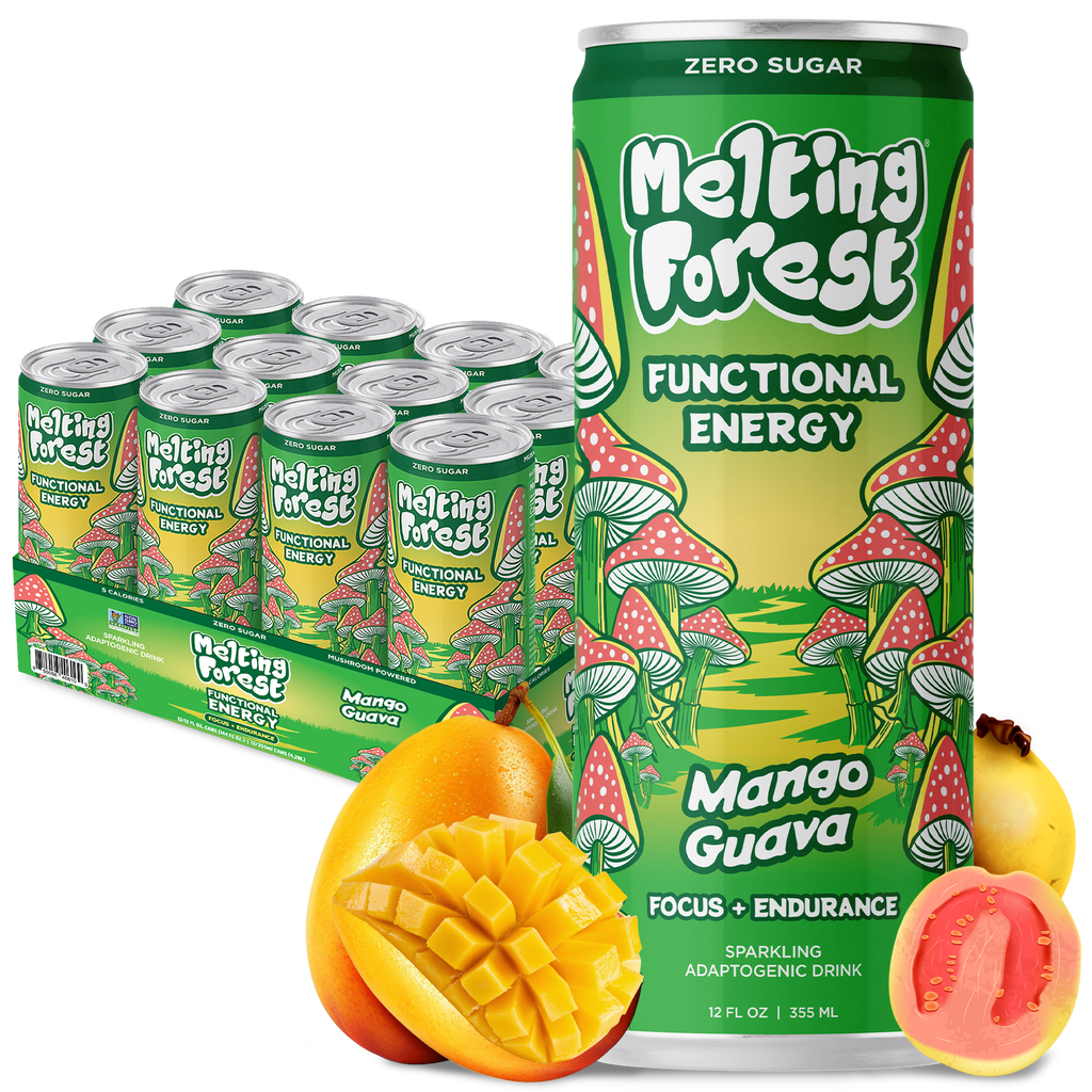 Melting Forest Mango Guava Mushroom Energy Drink | 12-Pack